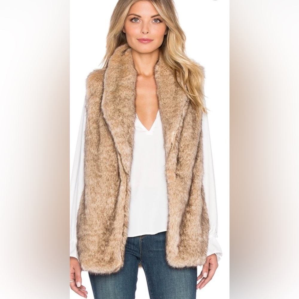 Sanctuary Hollywood Faux Fur Vest, Sz XL